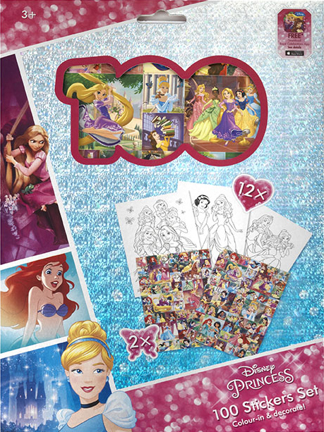 Disney Princess 100 stickers set