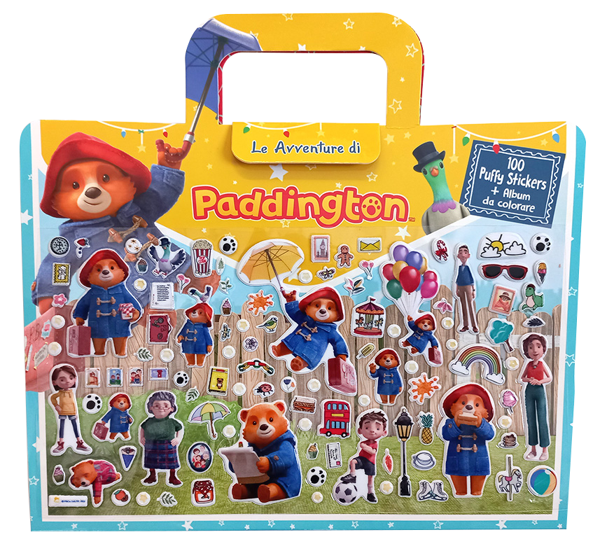 LE AVVENTURE DI PADDINGTON - 100 PUFFY STICKERS + ALBUM DA COLORARE