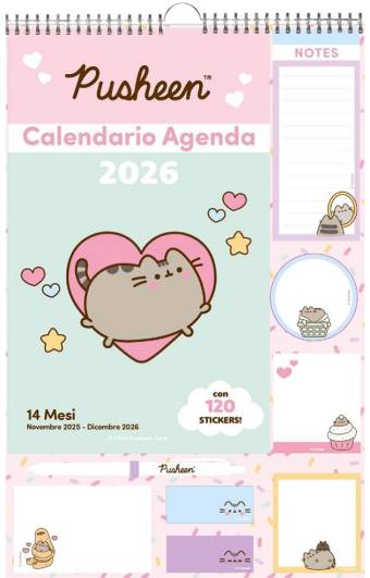 Calendario Agenda Pusheen 2026 - 14 mesi